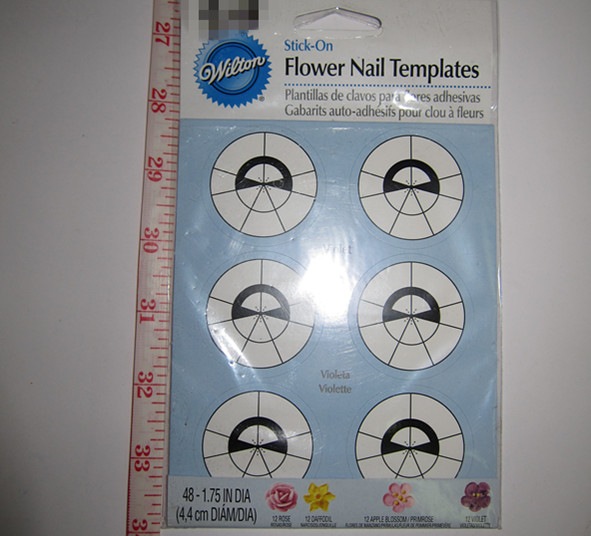Stick-On Flower Nail Templates